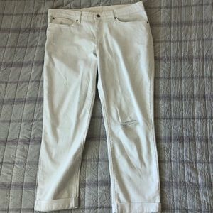 White Jeans Modern Slim Cuffed